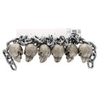 Skull Chain Decoration, Silver, 6', Halloween by Way To Celebrate