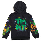 Teenage Mutant Ninja Turtles Toddler Boys' Cosplay Fleece Zip-Up Hoodie TMNT Black