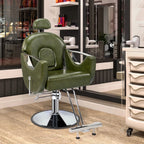 OmySalon Reclining Salon Chair With Footrest And 330 lbs Capacity