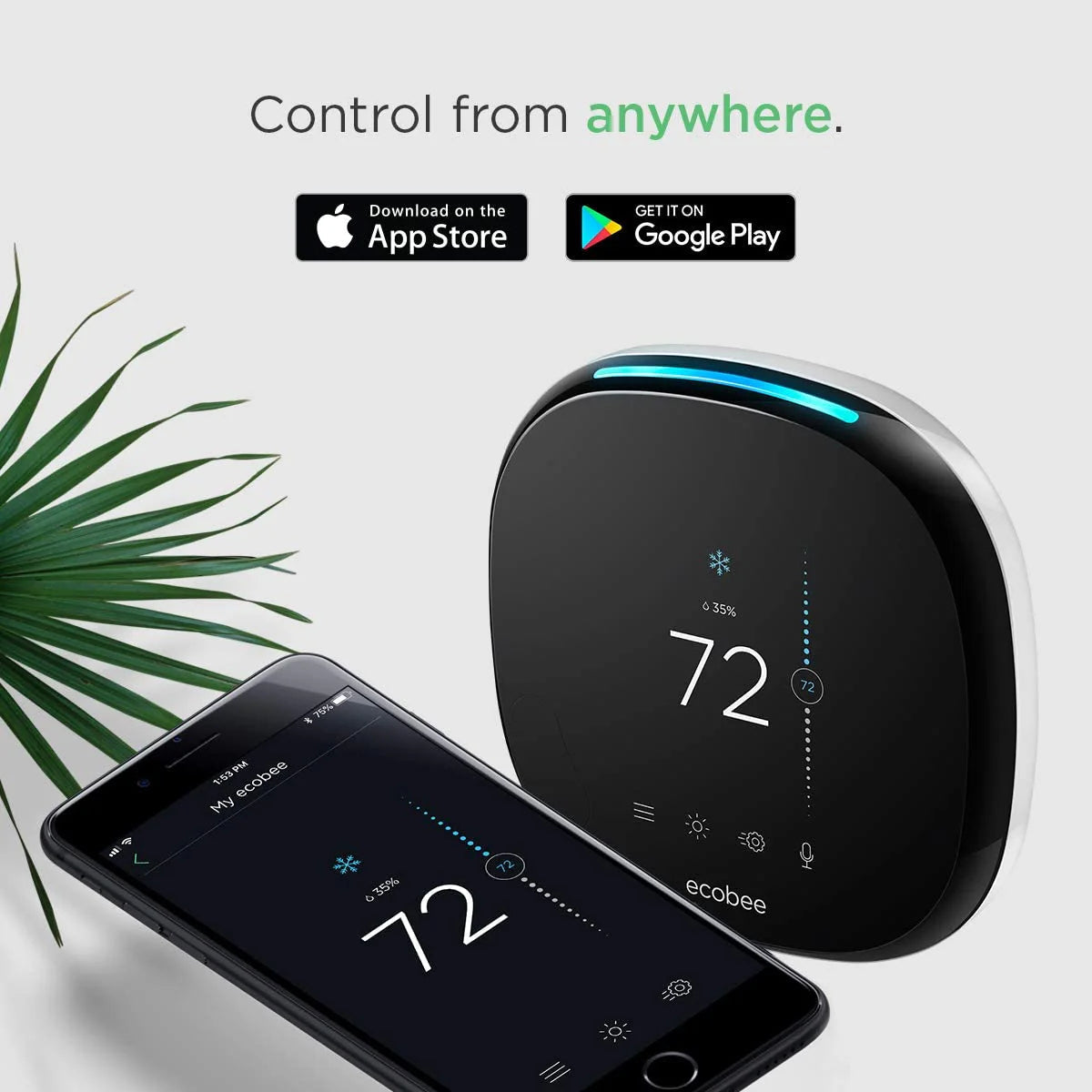 ecobee Smart Thermostat With Built-In Alexa And Room Sensor