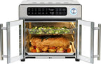 Emeril Lagasse 26 Quart Extra Large Air Fryer Convection Toaster Oven With French Doors - Stainless Steel