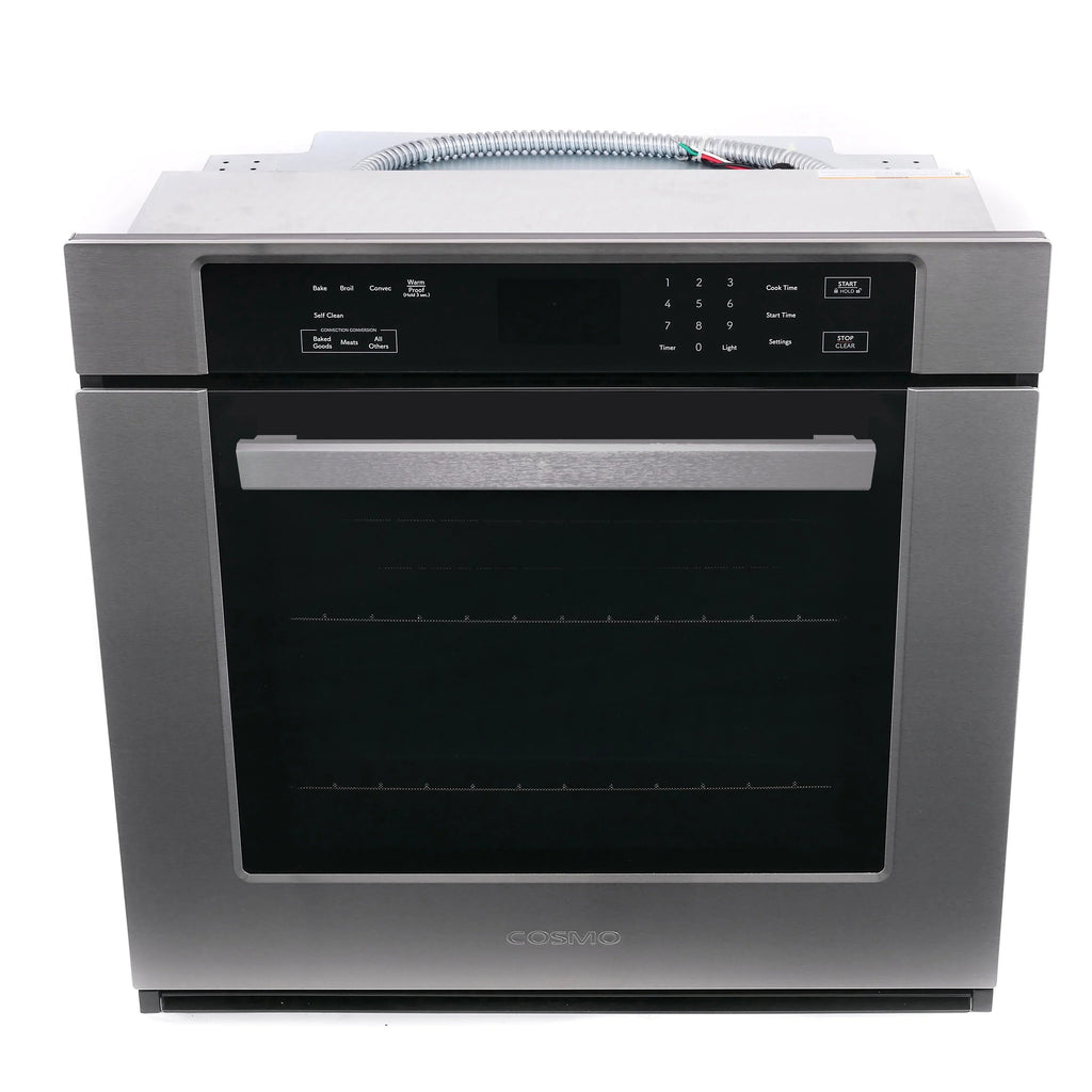 30 in. 5 cu. ft. Single Electric Wall Oven With True European Convection And Self Cleaning In Stainless Steel