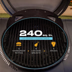 Charbroil 3-in-1 Dual Fuel Electric Grill, Griddle And Charcoal Grill - 25302145
