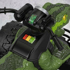Fisher-Price Power Wheels Jurassic World Dino Racer Ride-On ATV, 6 MPH Green Dinosaur Toy